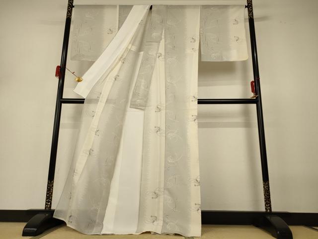 平和屋着物＊夏物　本場大島紬　夏大島　海老　正絹　逸品　AABH3258jd