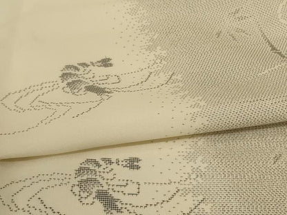 平和屋着物＊夏物　本場大島紬　夏大島　海老　正絹　逸品　AABH3258jd