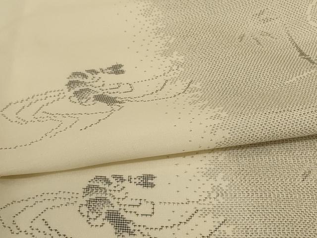 平和屋着物＊夏物　本場大島紬　夏大島　海老　正絹　逸品　AABH3258jd