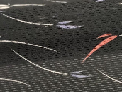平和屋着物＊夏物 小紋 絽 舞葉文 洗える着物 AABH3260jd