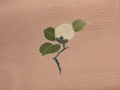 平和屋着物＊夏物 小紋 絽 草花文 小田急百貨店扱い 正絹 逸品 AABH3266jd