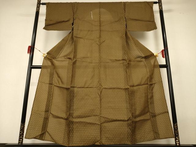 平和屋着物＊夏物 小紋 紗 絣文 AABH3277jd