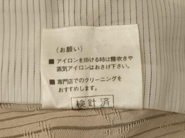 平和屋着物▽お召　単衣　捩り織　蜻蛉　正絹　逸品　AABH3278jd