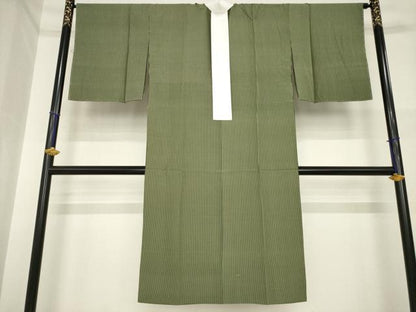平和屋着物●長襦袢　無双仕立て　縞　正絹　逸品　未使用　AABH3281ck