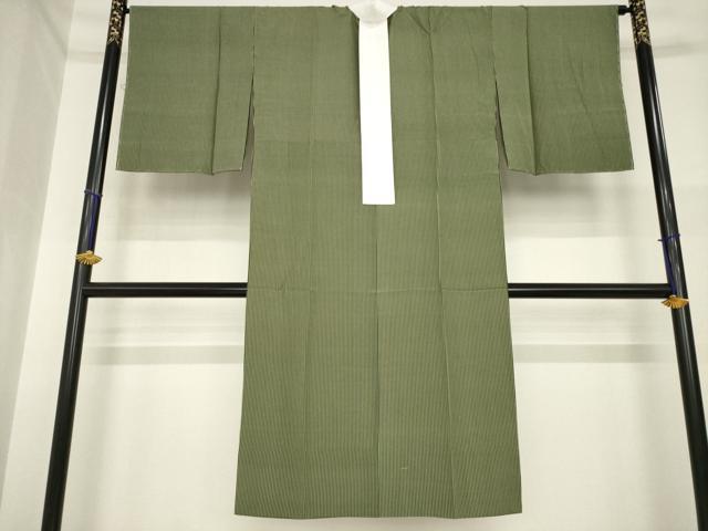 平和屋着物●長襦袢　無双仕立て　縞　正絹　逸品　未使用　AABH3281ck