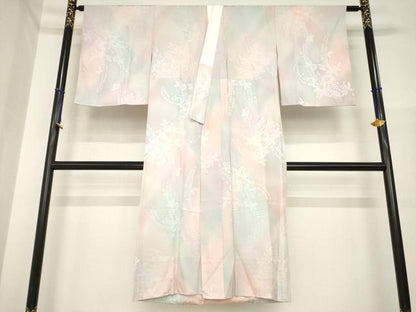 平和屋着物●長襦袢　無双仕立て　辻が花地紋　暈し染　やまと誂製　正絹　逸品　AABH3282ck