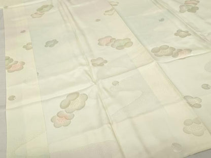 平和屋着物●長襦袢　袷　舞梅地紋　暈し染め　さが美扱い　正絹　逸品　未使用　AABH3284ck