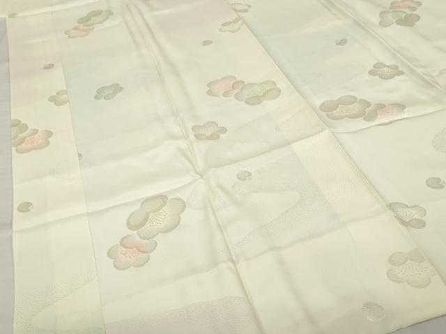 平和屋着物●長襦袢　袷　舞梅地紋　暈し染め　さが美扱い　正絹　逸品　未使用　AABH3284ck