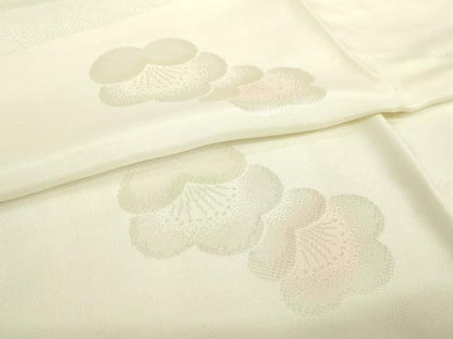 平和屋着物●長襦袢　袷　舞梅地紋　暈し染め　さが美扱い　正絹　逸品　未使用　AABH3284ck