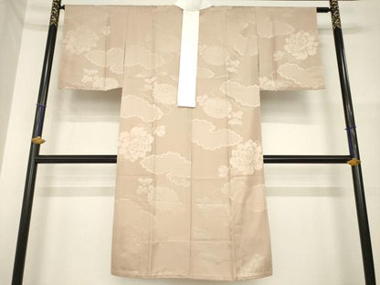平和屋着物●長襦袢　無双仕立て　雲重ね地紋　正絹　逸品　未使用　AABH3288ck