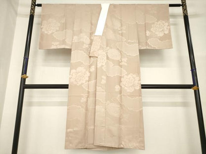 平和屋着物●長襦袢　無双仕立て　雲重ね地紋　正絹　逸品　未使用　AABH3288ck