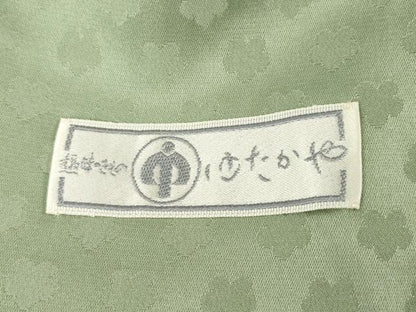 平和屋着物●上質な色無地　前田家伝承文様　釉彩染　岩井茶色　反端付き　正絹　逸品　AABH3295ck