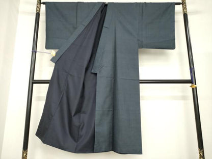 平和屋着物●男性　本場大島紬　アンサンブル　長襦袢(袷)セット　100亀甲　総詰め　正絹　逸品　AABH3299ck