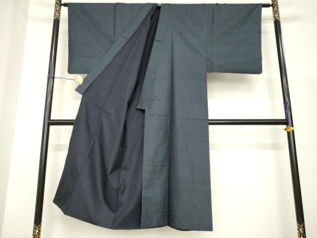 平和屋着物●男性　本場大島紬　アンサンブル　長襦袢(袷)セット　100亀甲　総詰め　正絹　逸品　AABH3299ck