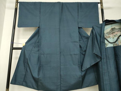 平和屋着物●男性　本場大島紬　アンサンブル　100亀甲　総詰め　正絹　逸品　AABH3304ck