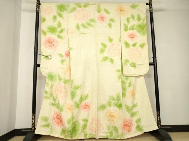 平和屋着物●豪華振袖　総絞り　舞花文　正絹　逸品　AABH3312ck
