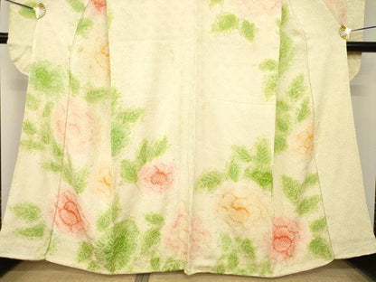 平和屋着物●豪華振袖　総絞り　舞花文　正絹　逸品　AABH3312ck