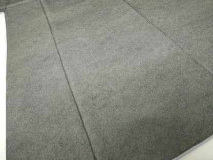 平和屋着物●小紋師　黒岩秀硯　江戸小紋　極小鮫小紋柄　黒地　正絹　逸品　AABH3314ck
