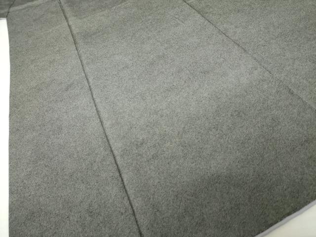 平和屋着物●小紋師　黒岩秀硯　江戸小紋　極小鮫小紋柄　黒地　正絹　逸品　AABH3314ck