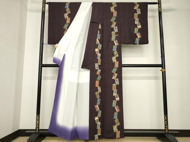 平和屋着物●上質な小紋　日本昔話　正絹　逸品　AABH3315ck