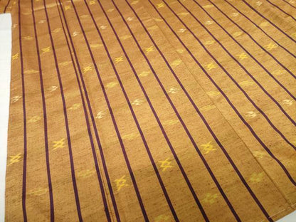 平和屋着物●本場琉球絣　紬　飛鳥文　正絹　逸品　未使用　AABH3323ck