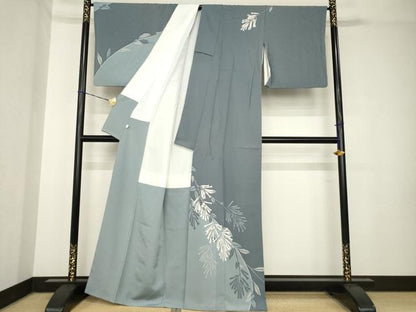 平和屋着物●訪問着　枝垂れ花文　ろうけつ染め　正絹　逸品　AABH3324ck