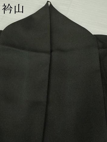 平和屋着物●訪問着　枝垂れ文　黒地　正絹　逸品　AABH3330ck