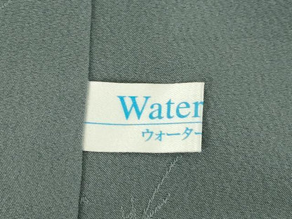 平和屋着物●染色作家　斉藤三才　小紋　百合　金彩　正絹　逸品　AABH3333ck