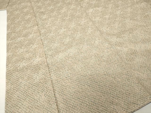 平和屋着物●大変加工の良い総絞り小紋　正絹　逸品　未使用　AABH3341ck