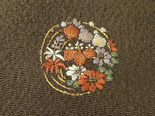 平和屋着物●豪華色留袖　刺繍　流水文　松　梅　暈し染め　金糸　鬼しぼ縮緬　正絹　逸品　AABH3343ck 平和屋着物○豪華色留袖 刺繍 流水文 松 梅 暈し染め 金糸
