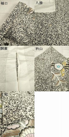 平和屋着物●訪問着　枝垂れ花文　正絹　逸品　AABH3346ck