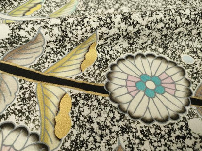 平和屋着物●訪問着　枝垂れ花文　正絹　逸品　AABH3346ck