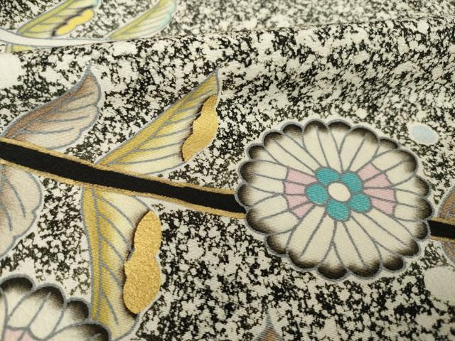 平和屋着物●訪問着　枝垂れ花文　正絹　逸品　AABH3346ck