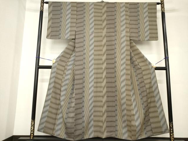 平和屋着物●上質な小紋　間道　正絹　逸品　AABH3351ck 平和屋着物○上質な小紋 間道 正絹 逸品 AABH3351ck