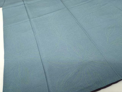 平和屋着物●世界的人形師　辻村寿三郎　ジュサブロー　小紋　舞花文　正絹　逸品　AABH3355ck