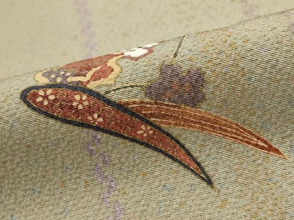 平和屋着物■上質な小紋 松竹梅 金彩 正絹 逸品 未使用 AABH3362st