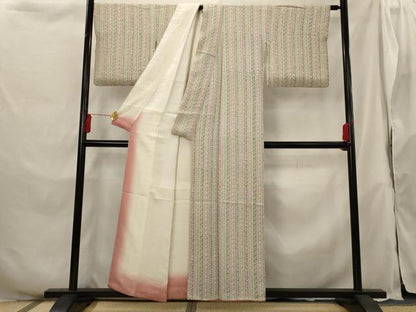 平和屋着物■上質な小紋 花間道 正絹 逸品 AABH3365st