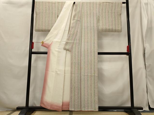 平和屋着物■上質な小紋 花間道 正絹 逸品 AABH3365st