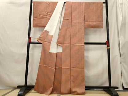 平和屋着物■上質な小紋　草花地紋　暈し染め　正絹　逸品　AABH3372st