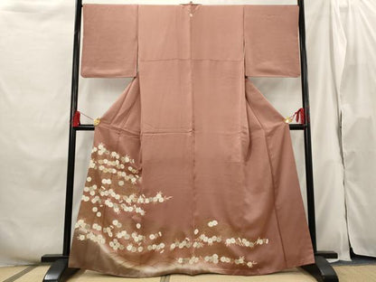 平和屋着物■豪華色留袖 駒刺繍 流水花文 暈し染め 金彩 正絹 逸品 AABH3378st