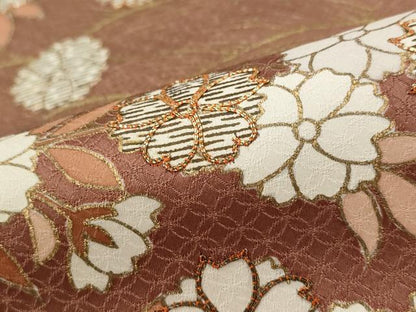 平和屋着物■豪華色留袖 駒刺繍 流水花文 暈し染め 金彩 正絹 逸品 AABH3378st
