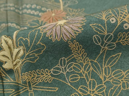 平和屋着物■訪問着 刺繍 草花文 金彩 正絹 逸品 AABH3381st