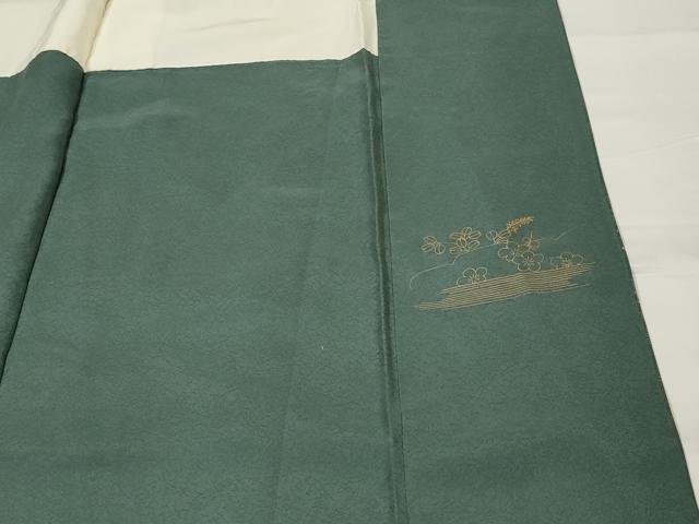 平和屋着物■訪問着 刺繍 草花文 金彩 正絹 逸品 AABH3381st