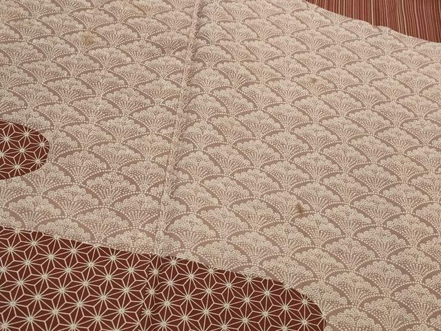 平和屋着物■訪問着 江戸小紋 作家物 青海波文 正絹 逸品 AABH3383st