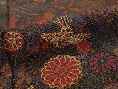 平和屋着物■上質な小紋 花鳥文 金彩 正絹 逸品 AABH3388st