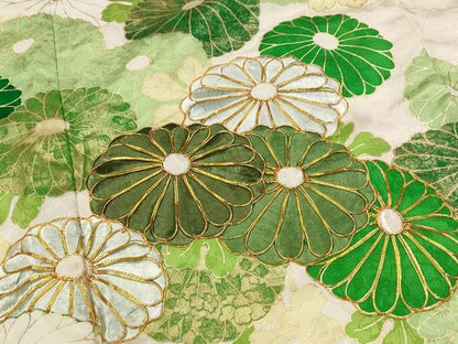 平和屋着物■豪華振袖 駒刺繍 流水花文 金彩 正絹 逸品 AABH3423st