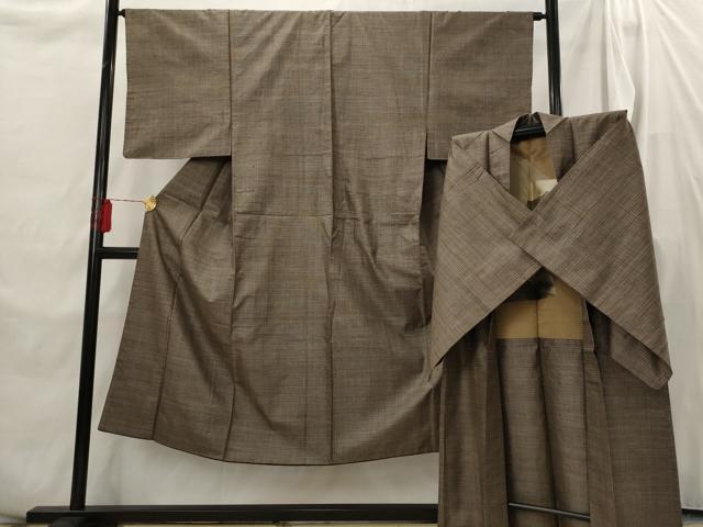 平和屋着物■男性　本場大島紬　アンサンブル　100亀甲　正絹　逸品　AABH3424st