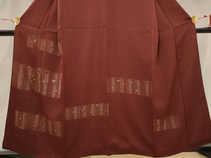 平和屋着物■訪問着 横段花文 金彩 正絹 逸品 AABH3435st