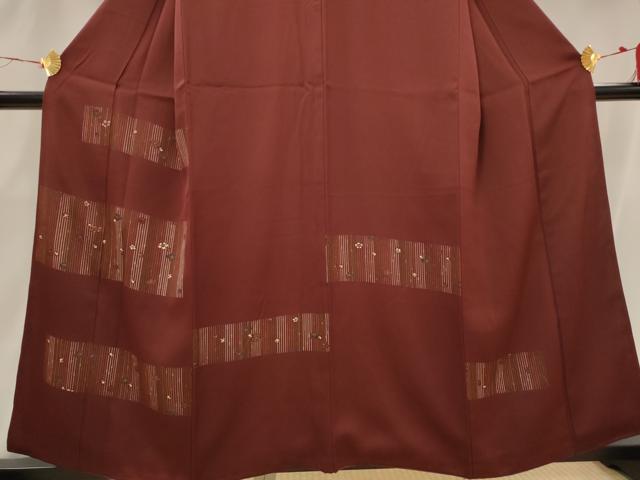 平和屋着物■訪問着 横段花文 金彩 正絹 逸品 AABH3435st