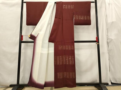 平和屋着物■訪問着 横段花文 金彩 正絹 逸品 AABH3435st